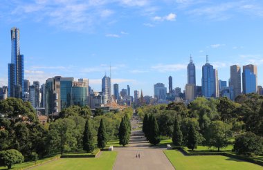 Melbourne cityscape Avustralya