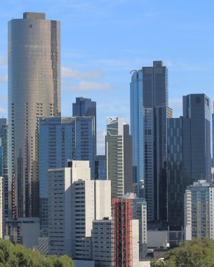 Melbourne yoğunluk Cityscape Avustralya