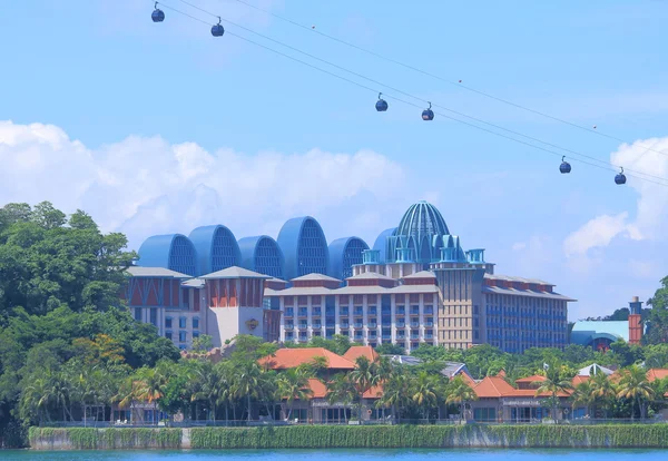 Курорти світ Сентоса і Hard Rock Hotel Сінгапур — стокове фото