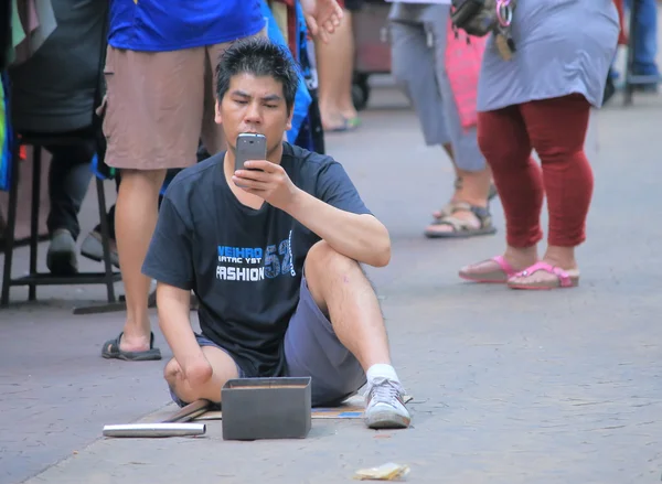 Homme handicapé à Kuala Rumpur — Photo