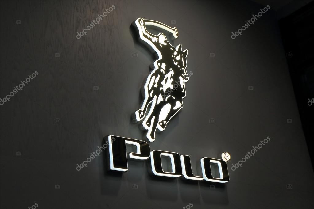 KUALA LUMPUR MALAYSIA - SEPTEMBER 27, 2014: Polo company logo - The Polo Ralph Lauren was founded in 1967 by American designer Ralph Lauren.