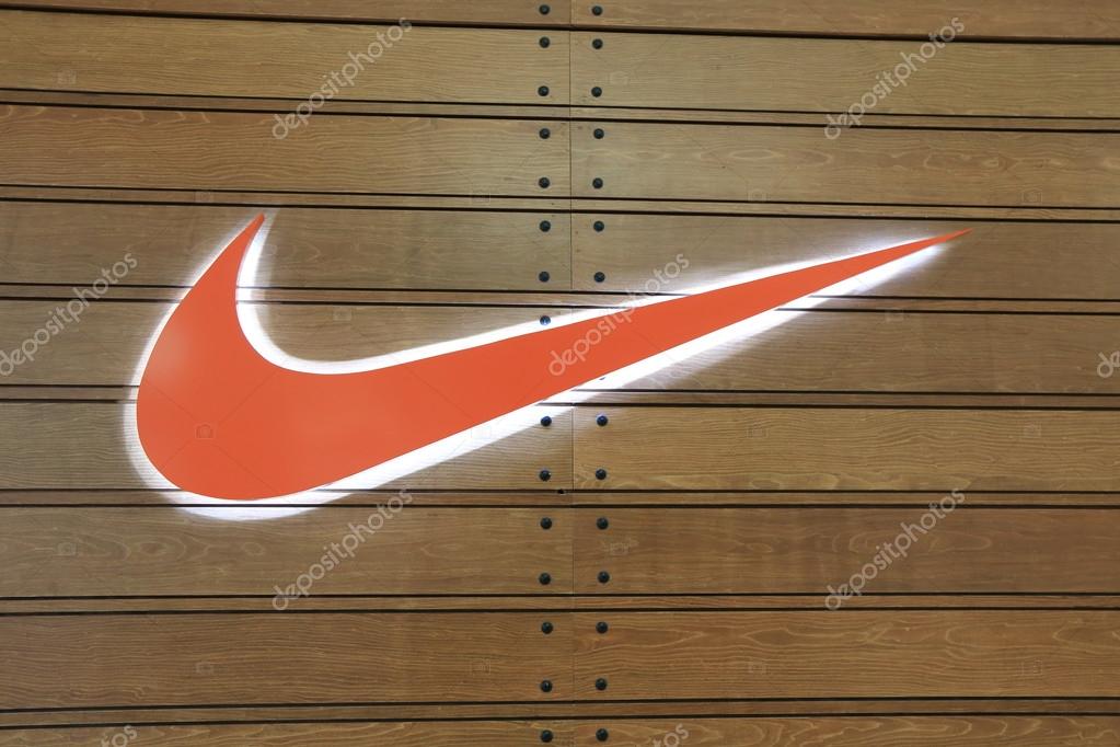KUALA LUMPUR MALAYSIA - 25 May, 2014:NIKE logo. Nike is an American multinational corporation manufacturing footwear, apparel, equipment and accessories.