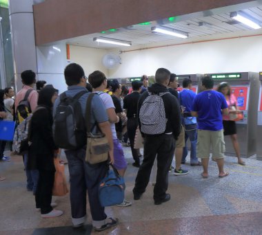 Bilet makine sıra Kl Central Station Kuala Lumpur