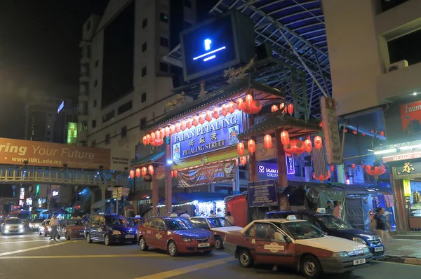 Chinatown Κουάλα Λουμπούρ νύχτα — Φωτογραφία Αρχείου