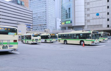 Jr Osaka İstasyonu otobüs Terminal Japonya