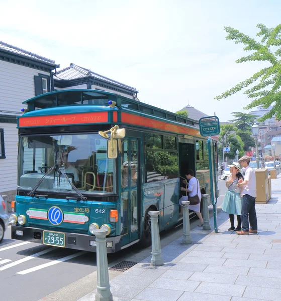 Kobe city loop touristenbus japan — Stockfoto