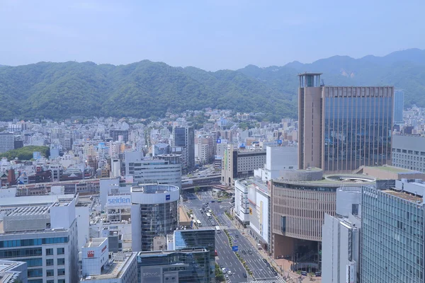 Kobe şehir şehir manzaralı Japonya