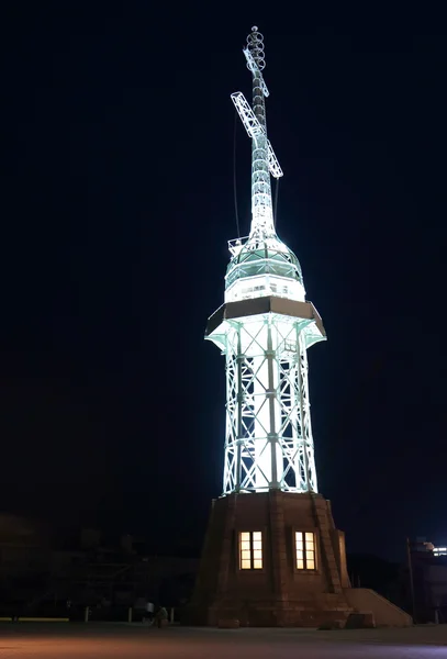 Monumento Kobe Haborland iluminar Japón —  Fotos de Stock