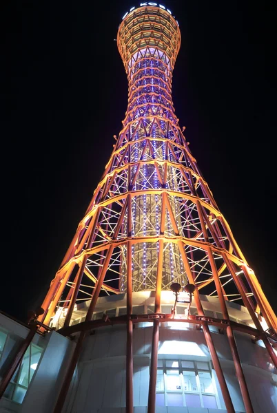 Kobe Port Tower à noite — Fotografia de Stock