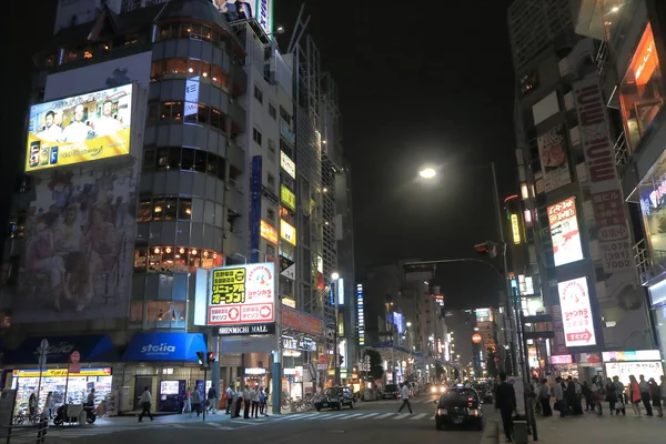 Centrum miasta Kobe Sannomiya przez noc Japonii — Zdjęcie stockowe
