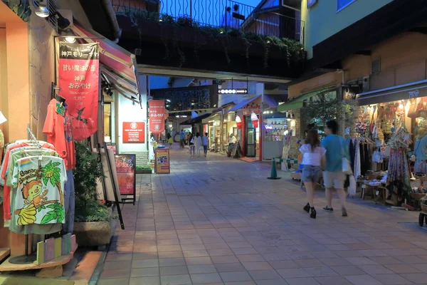 Mozaik alışveriş merkezi Harborland Kobe Japonya'da — Stok fotoğraf