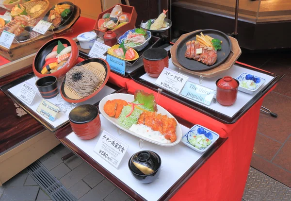 Japoneză ceară alimente afişare . — Fotografie, imagine de stoc