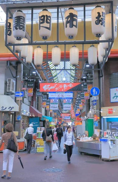 Kuromon αγοράς αγοράς Οσάκα Ιαπωνία. — Φωτογραφία Αρχείου