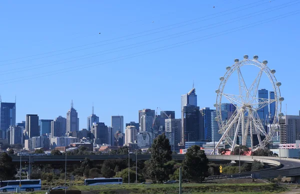 Melbourne skyline — стоковое фото