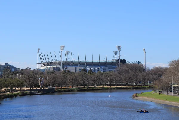 Мкг Мельбурн крикет місту та Yarra річка — стокове фото