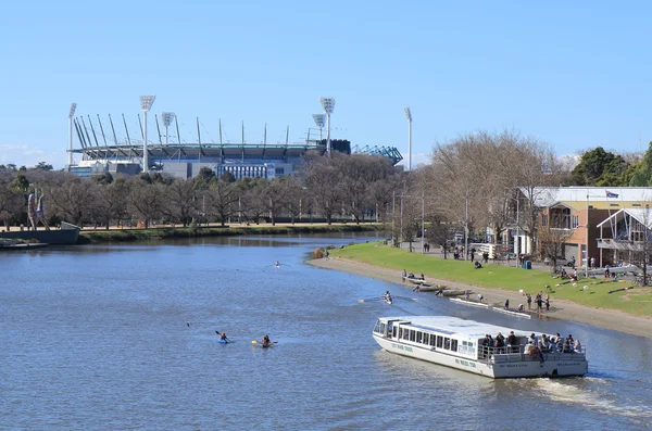MCG e fiume Yarra Melbourne — Foto Stock