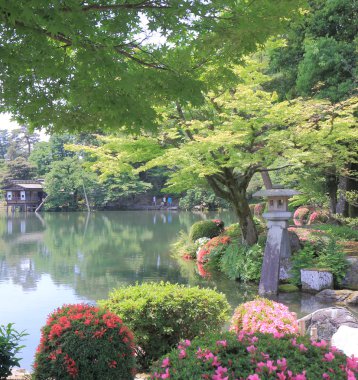 Kenrokuen Bahçe Kanazawa Japonya