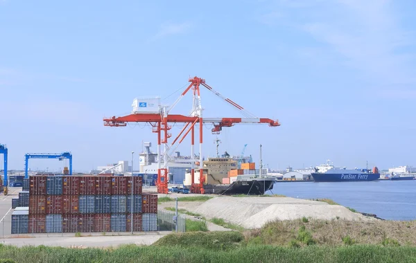 Porto industrial de Kanazawa Japão — Fotografia de Stock