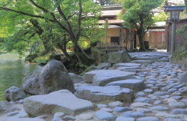 Kenrokuen Bahçe Kanazawa Japonya