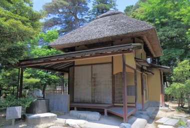 Geleneksel eski Japon çay evi
