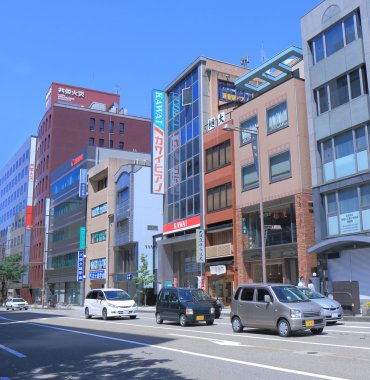Kanazawa Cbd şehir Japonya
