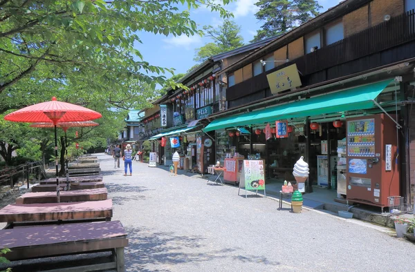 Tradycyjne restauracje w Japonii Kenrokuen ogród Kanazawa — Zdjęcie stockowe