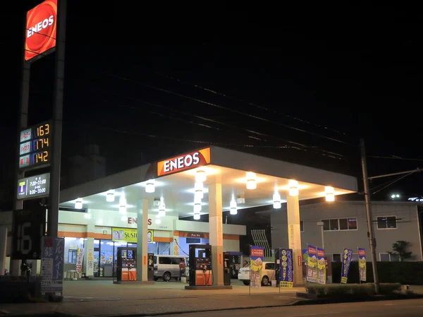Πρατήριο βενζίνης ENEOS Kanazawa Ιαπωνία — Φωτογραφία Αρχείου