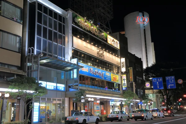 Kanazawa stadsbilden night Japan — Stockfoto