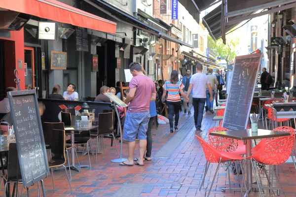 Cultura di lane di Melbourne — Foto Stock