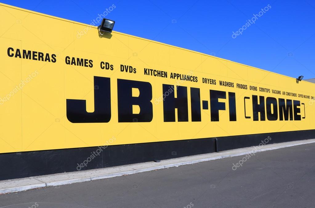 MELBOURNE AUSTRALIA - APRIL 25, 2014:JB HI-FI shop Australia. JB HI-FI is an Australian CD, DVD, games and consumer electronics chain store founded in 1974.