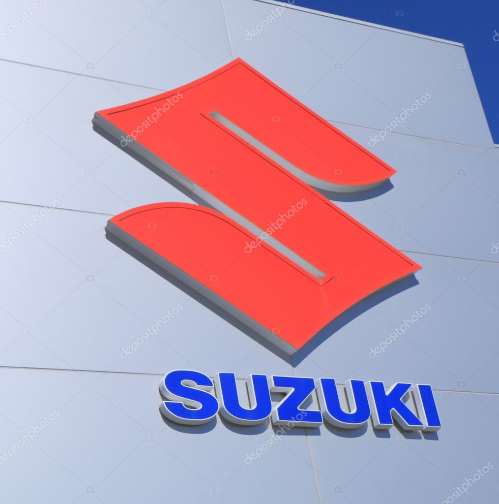 MELBOURNE AUSTRALIA - APRIL 25, 2014: SUZUKI Car manufacture logo. Suzuki is a Japanese multinational corporation specializing manufacturing automobiles founded in 1909.