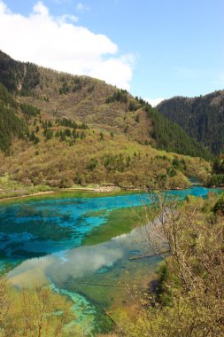 Jiuzhaigou National Park China clipart