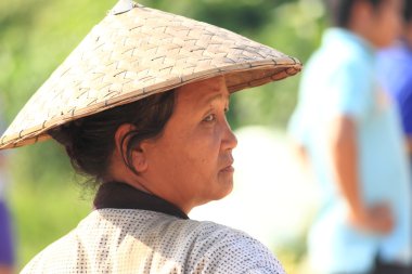 Lao kadın Luang Prabang
