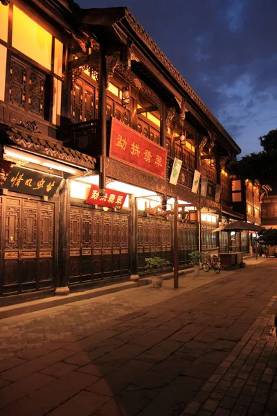 Starej dzielnicy w Chengdu Chiny — Zdjęcie stockowe