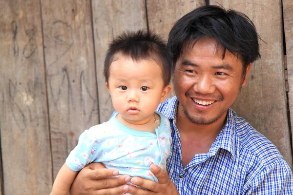 Luang Prabang Lao family — Stock Photo, Image