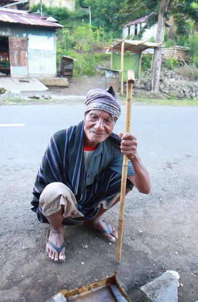 Indonesian old man — Stock Photo, Image