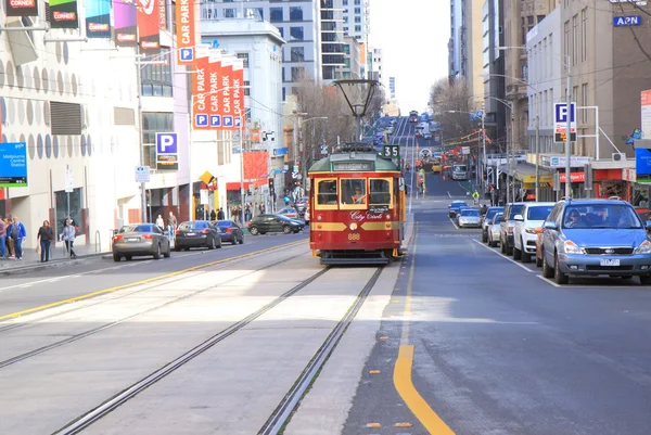 Straßenbahn Melbourne — Stockfoto