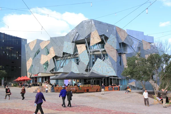 Federation Square, Melbourne Australia — Foto de Stock