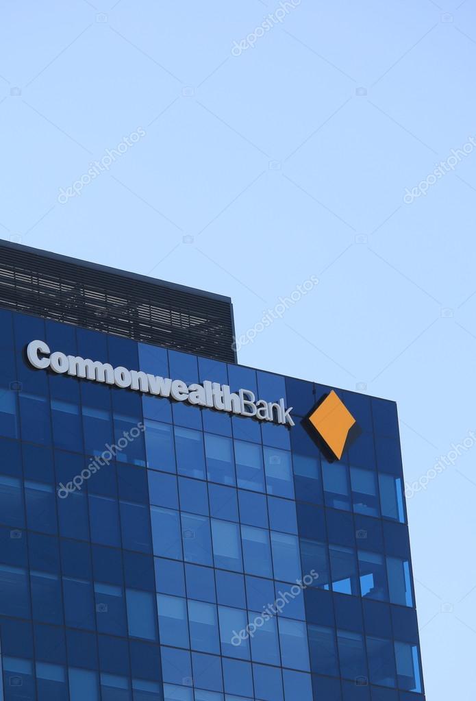 MELBOURNE AUSTRALIA - March 1,2014: Logo of Commonwealth Bank of Australia (CBA) - One of the four largest bank in Australia
