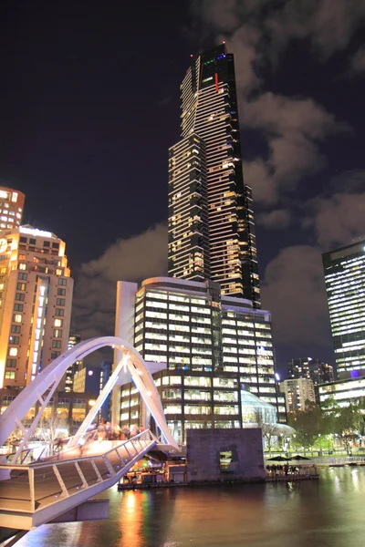 Eureka Tower Melbourne night — Stock Photo, Image