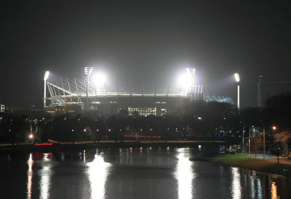 Stadion Melbourne noc — Zdjęcie stockowe