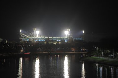 Spor Stadyumu Melbourne gece