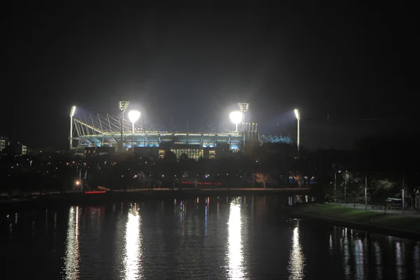 Sports stadium Melbourne night — Stock Photo, Image