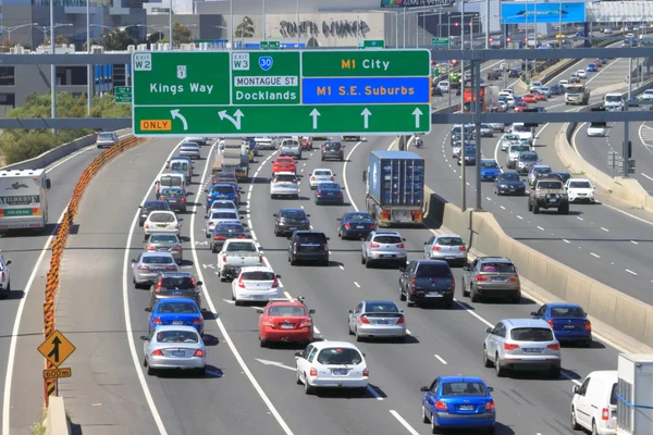 Melbourne traffic jam — Stock Photo, Image