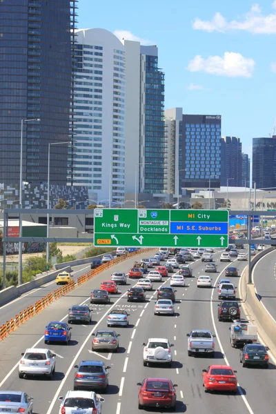 Melbourne traffic jam — Stock Photo, Image