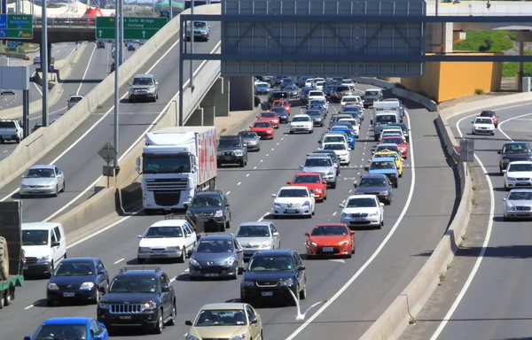 Melbourne traffic jam — Stock Photo, Image