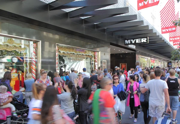 Christmas shopping in Melbourne — Stock Photo, Image