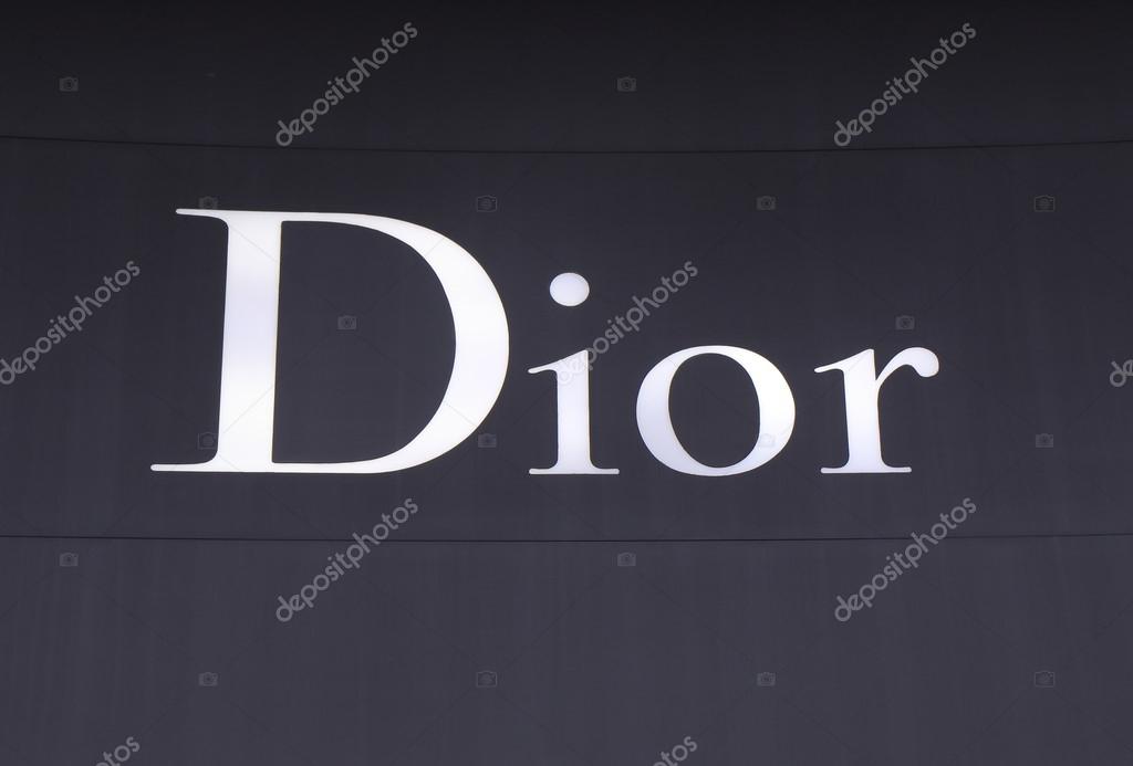 SINGAPORE - 26 May, 2014:Dior company logo. Christian Dior is a French company which owns the high-fashion clothing producer and retailer Christian Dior Couture launched in 1946.