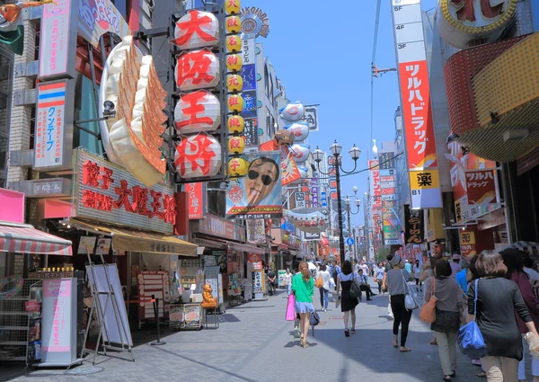 格力在日本大阪道顿堀 — 图库照片