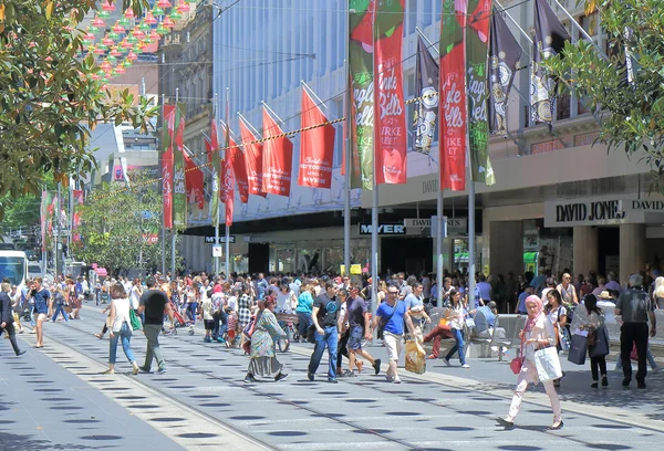 Winkelen Melbourne Australië — Stockfoto